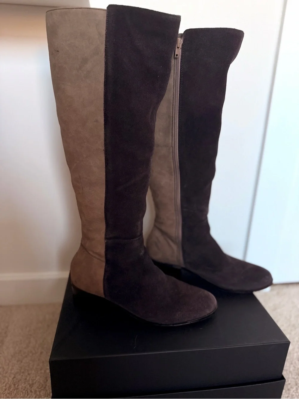 Rockport TruTech Super Comfortable Padded Two-Tone Knee-High Boots
